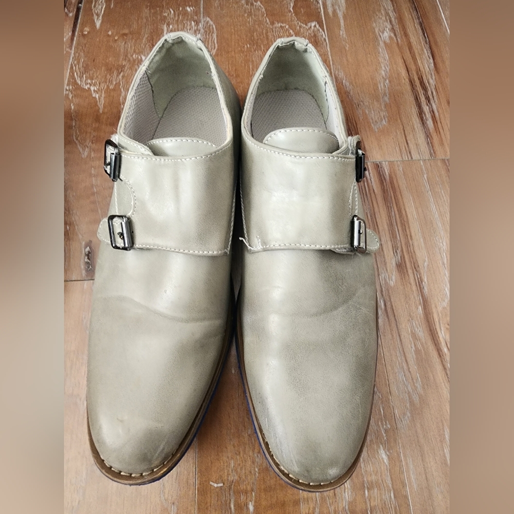 Boys size 6M (youth) monk strap dress shoes.  Velcro open/close.